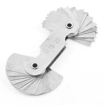 

Measure Gage Tool R15-25mm External Internal Radius Gauge 32 in 1