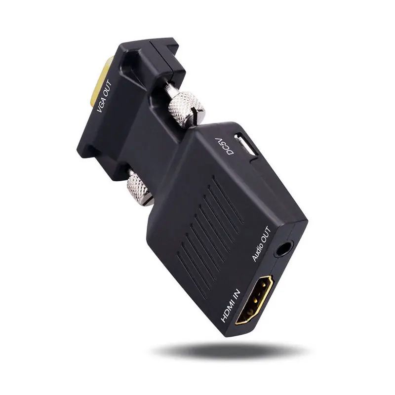 HDMI для VGA поддержка 1080 P с чипом более стабильный аудио кабель HD адаптер |