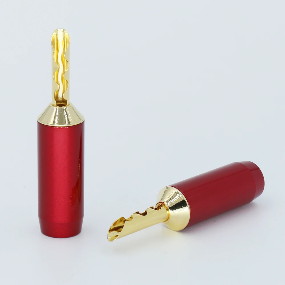 Высококачественный 24K позолоченный Банановый штекер типа BFA Z 4 мм банановый