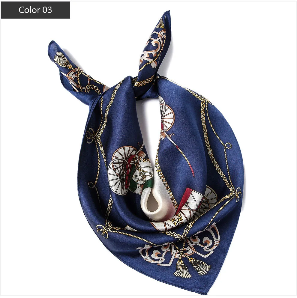 DANKEYISI новейшие весенние шелковые шарфы квадратный шарф хиджаб небольшой квадратный ободок Женская Косынка весна осень шарф с принтом