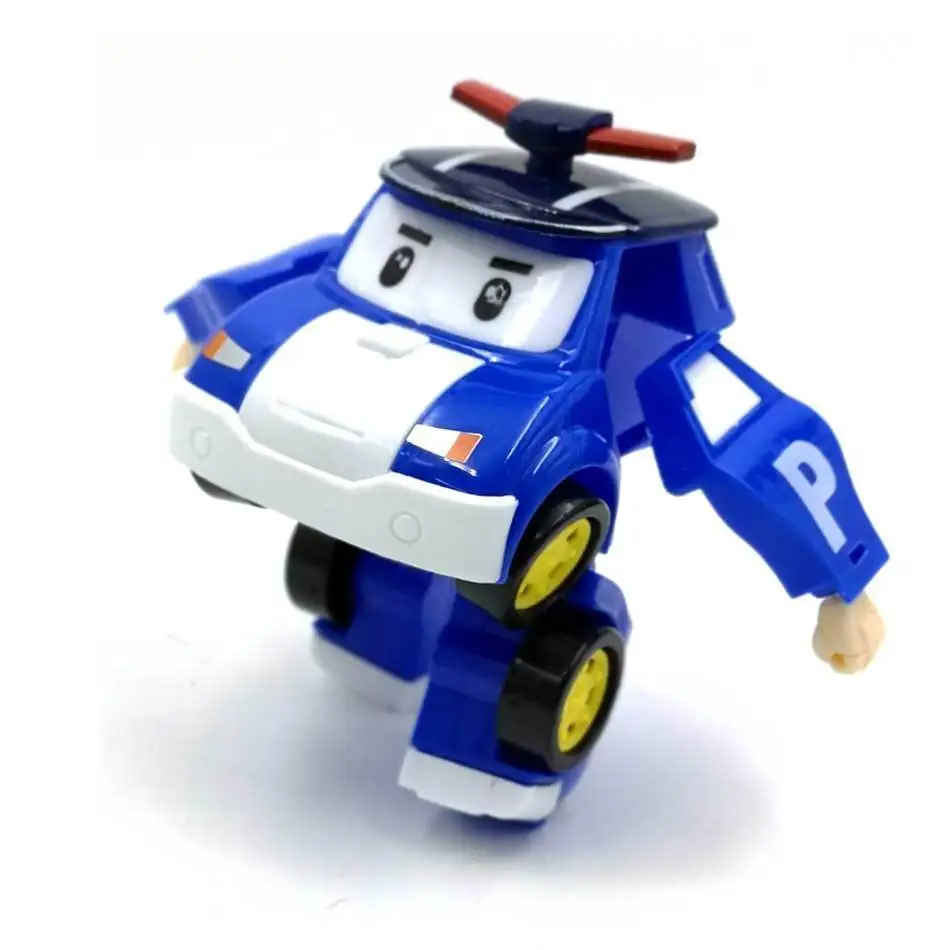 6 Styles Korean Kid Toys Robocar Poli Transformation Robot Poli Amber Roy Car Toys Action Figure Toys For Children Best Gifts