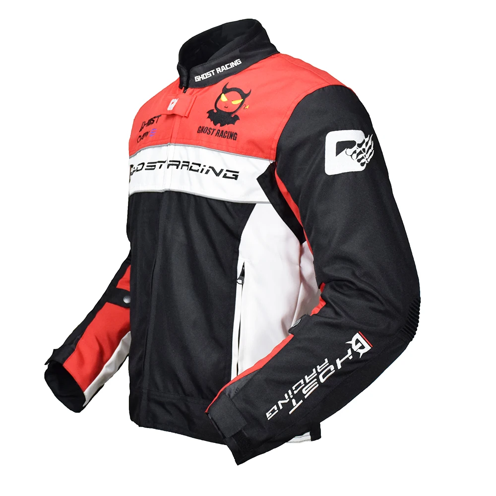 Модная мотоциклетная куртка из ткани Оксфорд GHOST RACING водонепроницаемая