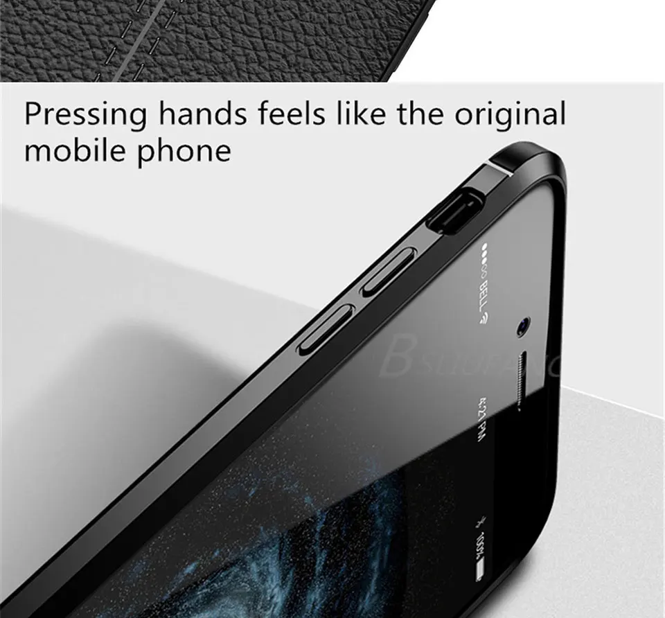 BSLIUFANG роскошный противоударный матовый чехол для iPhone 6 7 8 Plus 6s TPU кожаный мягкий чехол для телефона iPhone X XR XS Max чехол