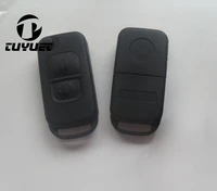 2 buttons folding flip remote key shellcar key blanks case 24 track for mercedes benz