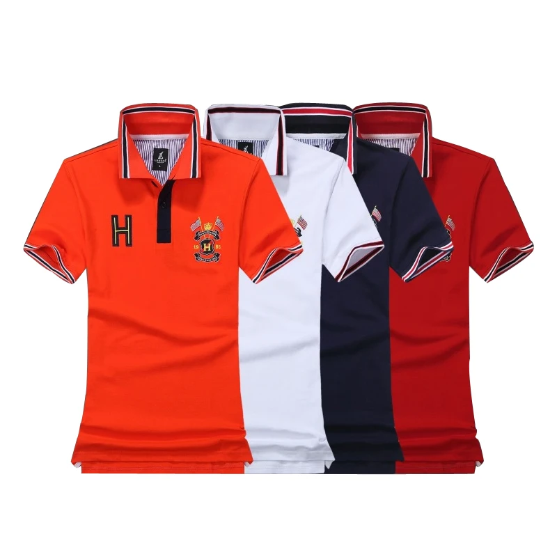 2016 Высокое качество мужской бренд Хлопка рубашки ПОЛО мужчин ретро Досуг