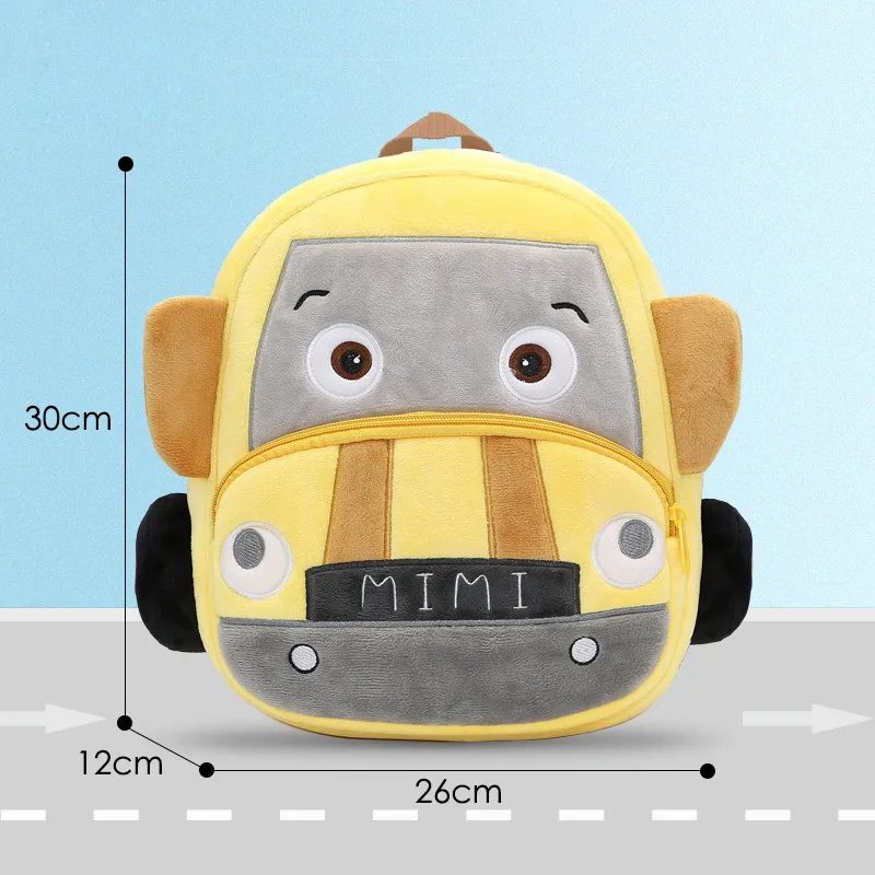 Креативный Детский рюкзак с объемным рисунком в виде школьной машинки формата А4, вместительный рюкзак для детей 2-6 лет, школьная сумка для девочек - Цвет: Mini Car