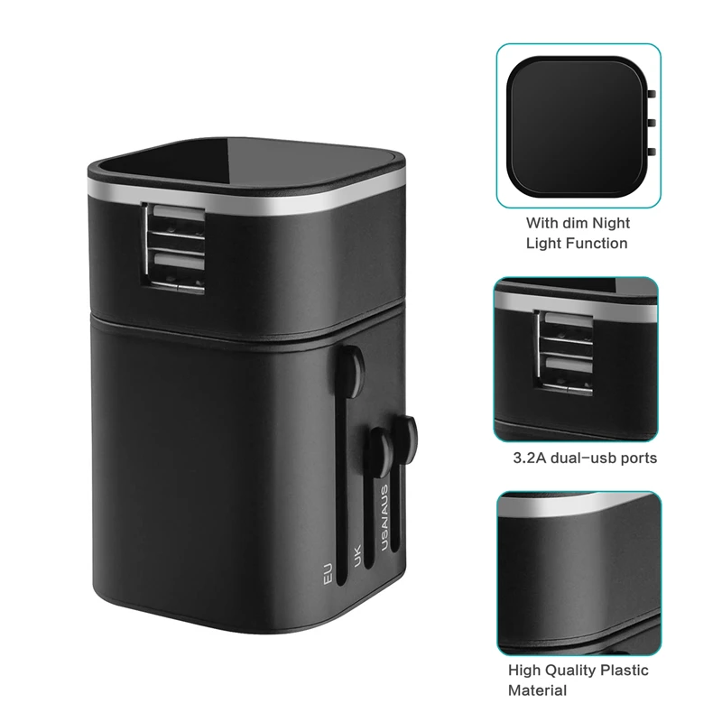 2 в 1 стены Зарядное устройство адаптер Универсальный АС США Великобритании ЕС Plug