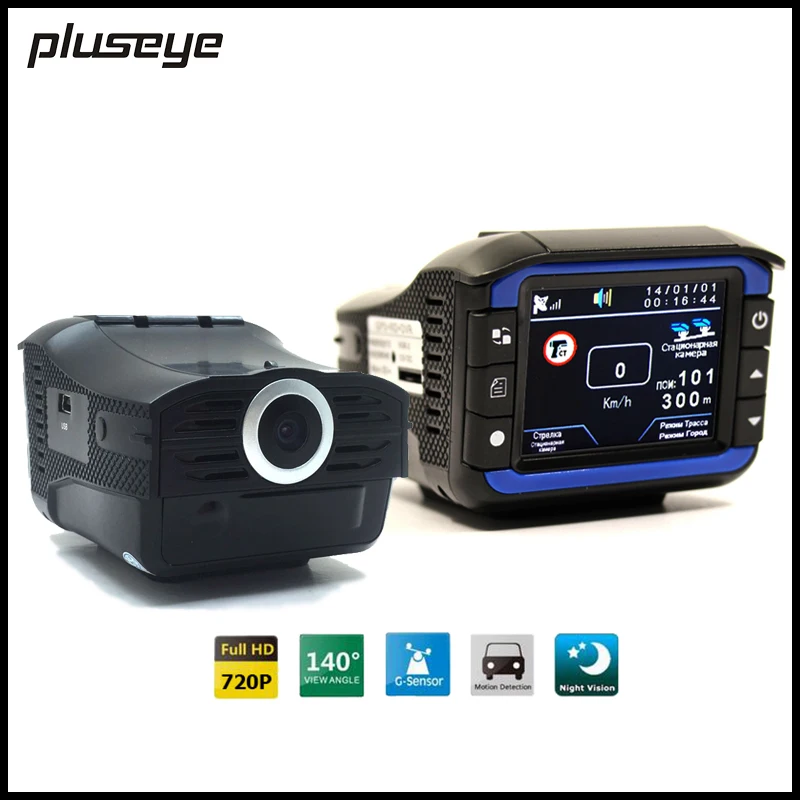 (with Russian voice) 3 in 1 Car DVR Radar Detector GPS informator 720p HD Camera Recorder Strelka Laser detector Logger | Автомобили и