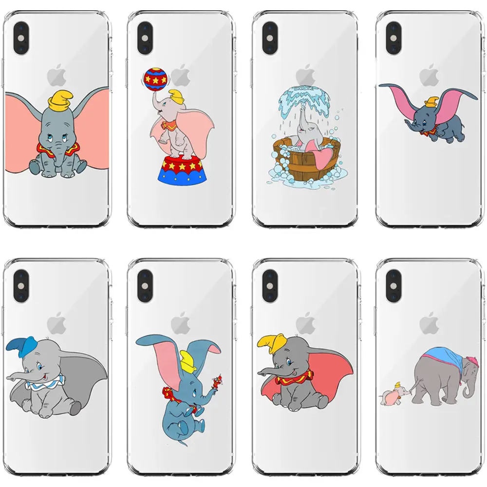 Милый мультфильм анимация dumbo Мягкий Силиконовый ТПУ чехол для телефона iPhone 11 Pro