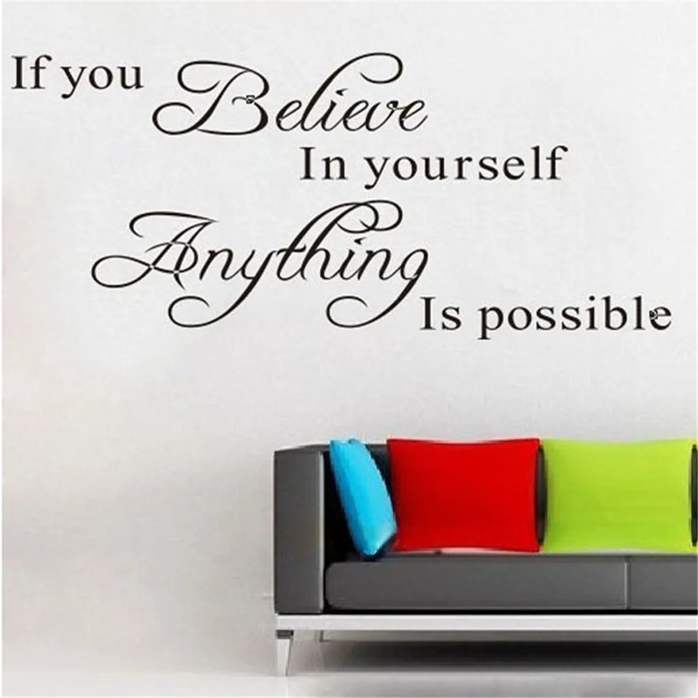 Художественное оформление стен аксессуары для украшения дома верьте в что