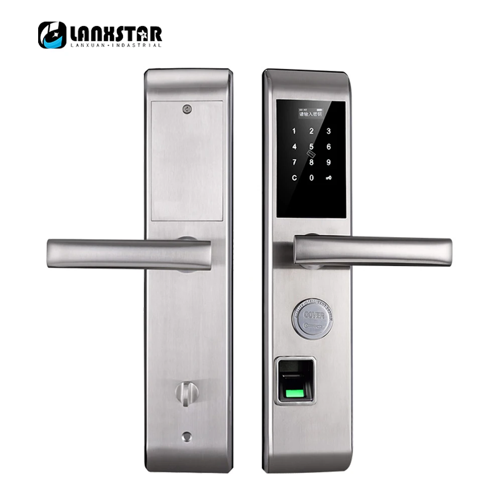 

Bluetooth Fingerprint Password Intelligent Lock Remote Control App Anti-theft Door Special Electronic Locks 304 Stainless 1058