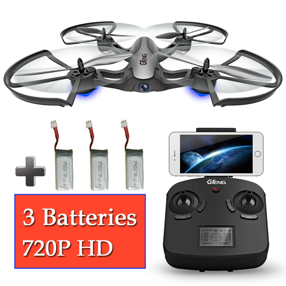 3 батареи fpv wifi Квадрокоптер с камерой Дрон радиоуправляемые игрушки самолет