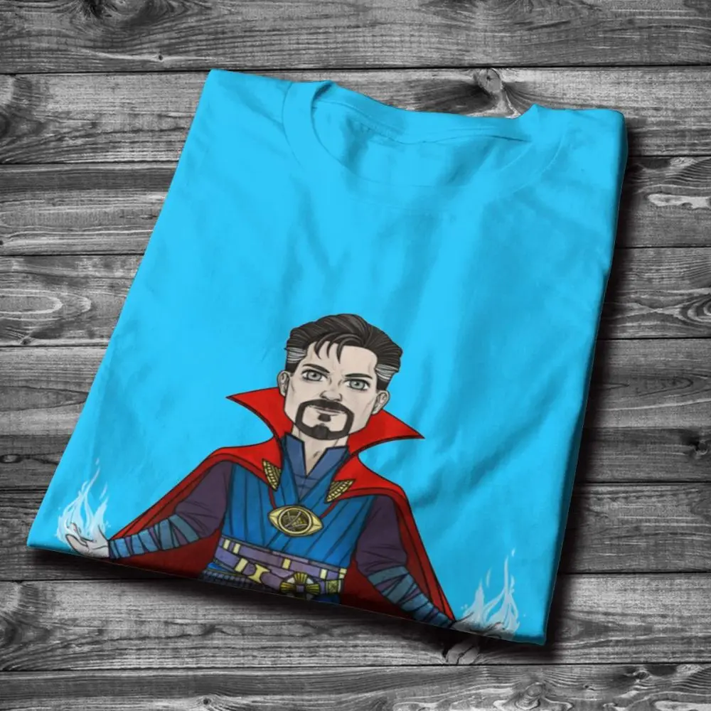 Marvel's The Avengers Doctor Strange T-shirt Men's Quality Soft Cotton Round Neck S-6XL Plus Size Camiseta | Мужская одежда