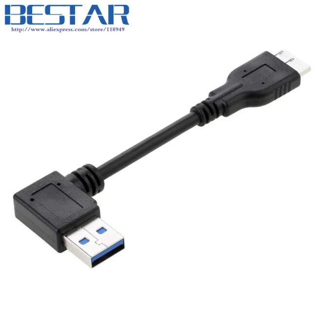 10 см 30 USB 3 0 Прямоугольный A штекер к Micro B Pin короткий адаптер AM/ MicroB кабель для