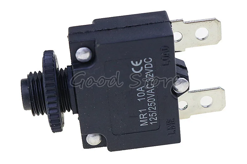 1 шт. сброс тепловой переключатель MR1 10A 125/250VAC 32VDC защита от перегрузки Автоматический выключатель защита от перегрузки