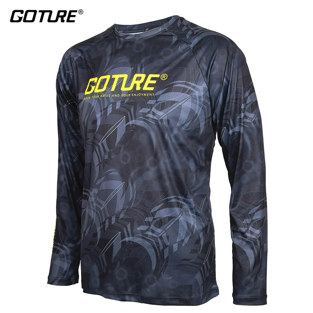 Goture одежда для рыбалки с длинным рукавом M/L/XL/XXL быстросохнущая дышащая мягкая ткань анти-УФ Футболка мужская спортивная одежда для рыбалки