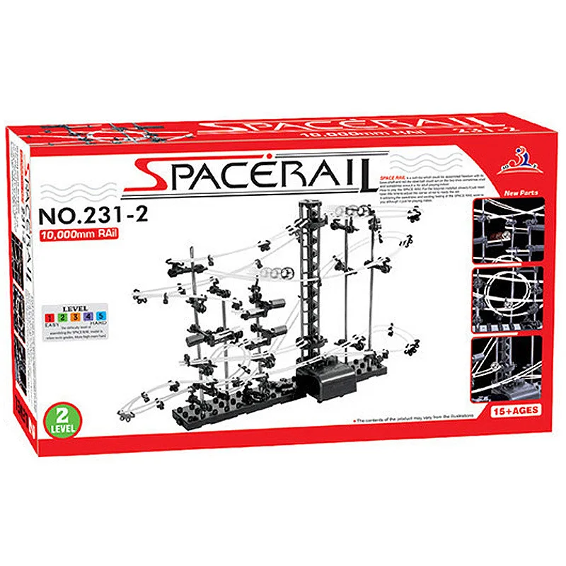 Baole Spacerall головоломка игрушка Diy мяч сборки здания кирпич американские горки космическая орбита новые части космический рельс забавная модель Buildind