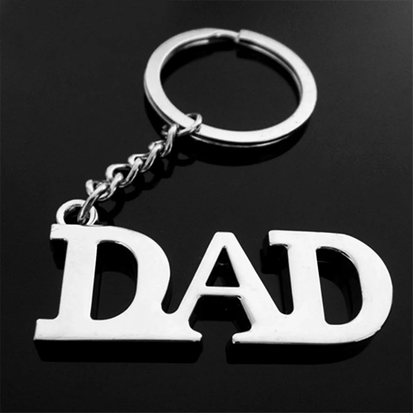 

Novelty Fashion Father's Day DAD Keychain Men Trinket Vintage Heart Anchor Charm Key Chain Ring Male Jewelry Party Birthday Gift