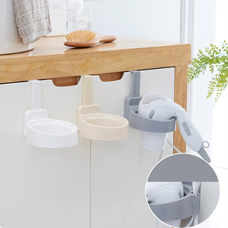 Пластиковая кольцевая дверь крюк ванная фен Подставка для хранения Органайзер