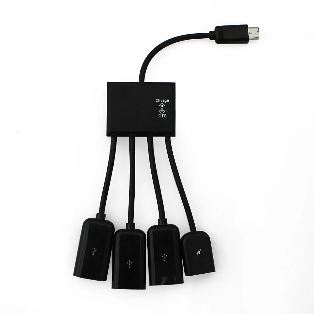 CHYI 4 порта USB 2 0 концентратор Micro OTG зарядный кабель сплиттер разъем адаптер Мульти