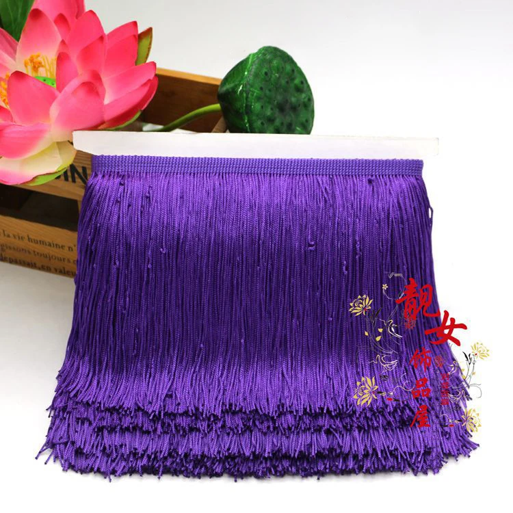 10Meter Long 15CM Polyester Tassel Fringe Trim Lace Yarn Ribbon Cord Guipure Sew Latin Dress Garment Accessories Curtain TF-M15 | Дом и сад