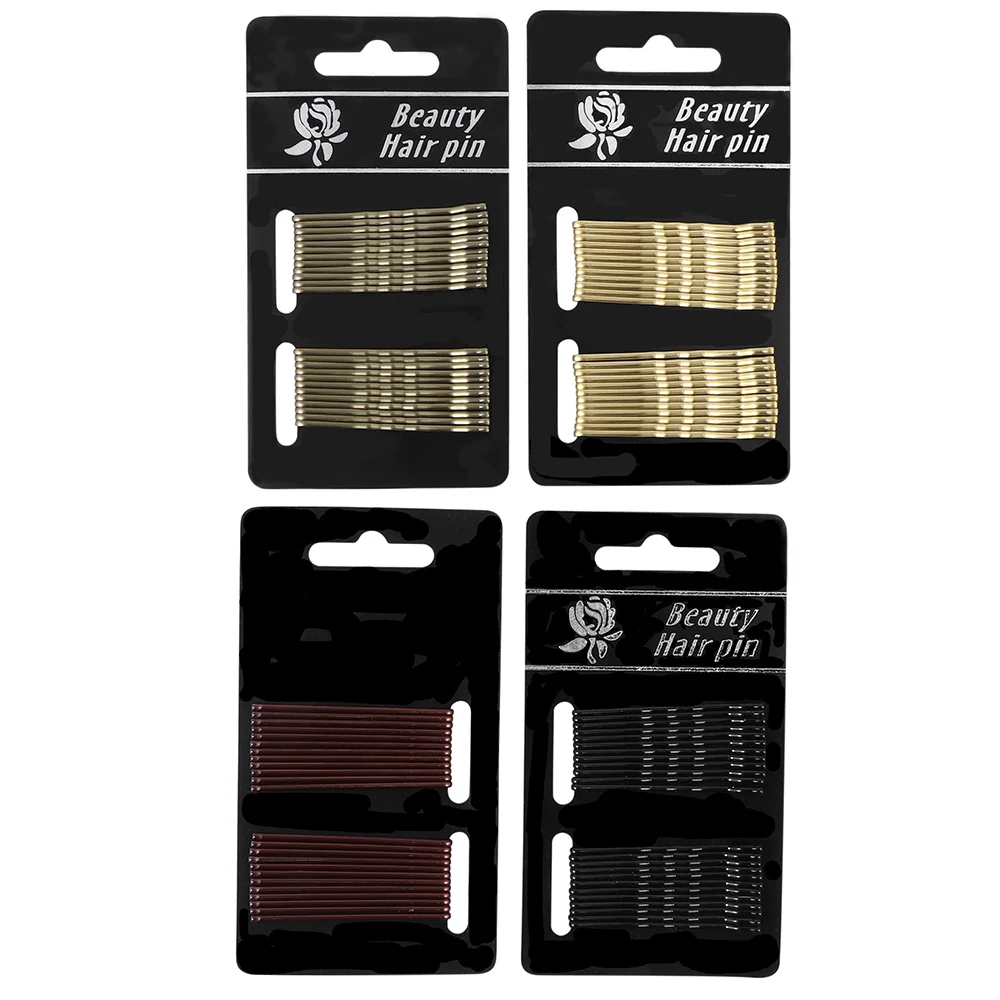 Женские заколки для волос 24 шт./компл. 4 цвета невидимые в салоне вьющиеся