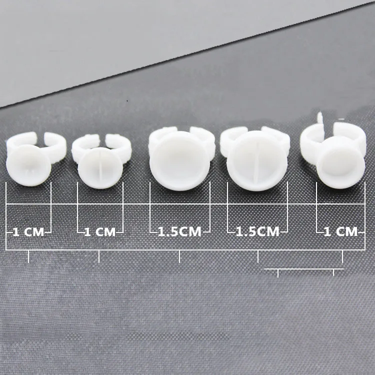 

Big Ones Separated 50pcs Wholesale Plastic White Tattoo Ink Ring for Eyebrow Permanent Makeup Tattoo Ink Holders Tattoo Supplies