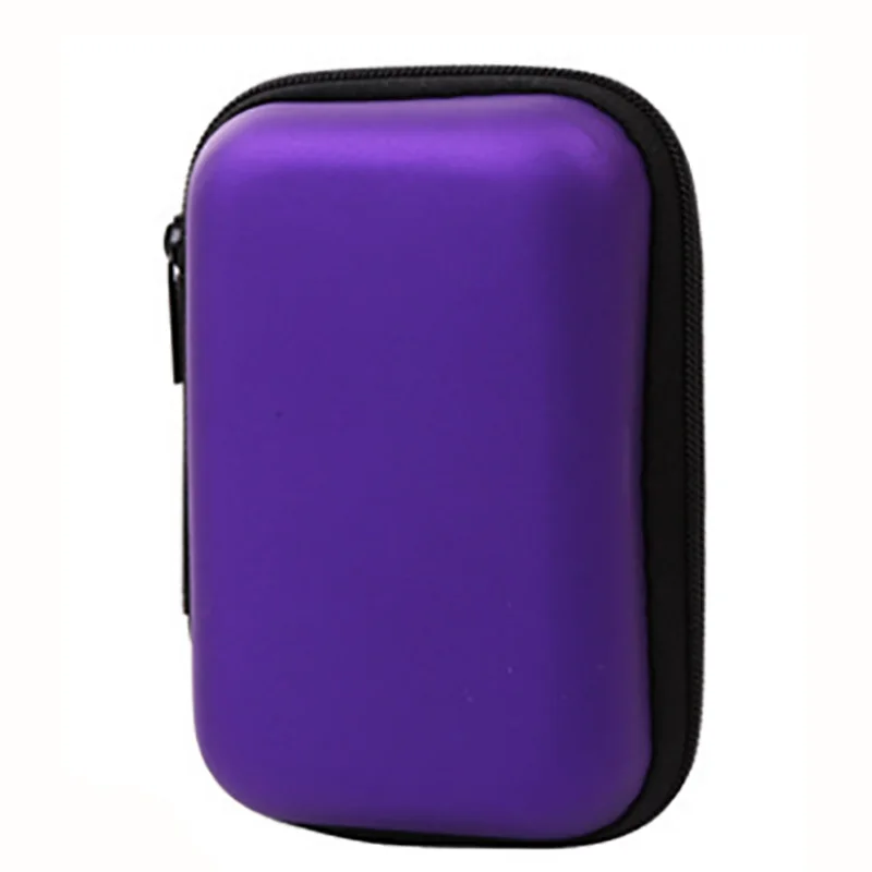 L Purple Цифровая сумка для хранения кабель для передачи данных для мобильного телефона зарядное устройство кончики пальцев посылка кабель Портативная сумка на молнии мини-замок Органайзер чехол - Цвет: L Purple