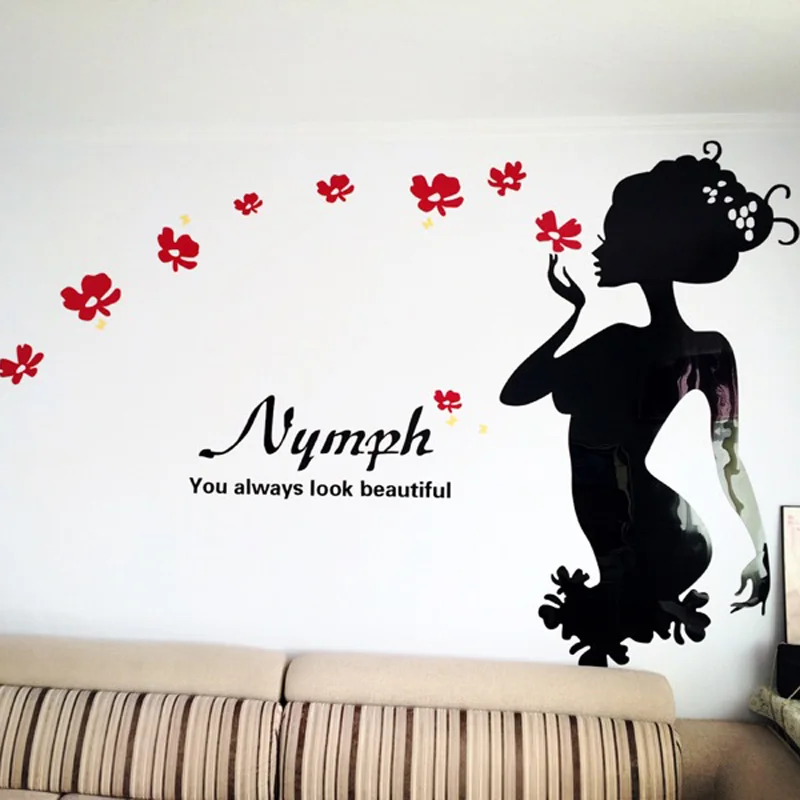 Nymph красивая девушка дизайн оптимизированный акриловый наклейки DIY Декор