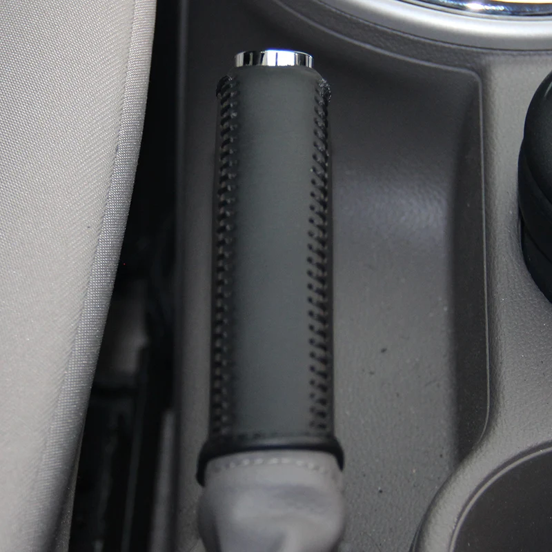 

Genuine Leather Handbrake Grips For Chevrolet Cruze 2015 year Natural leather cover on the handbrake car accessories interior