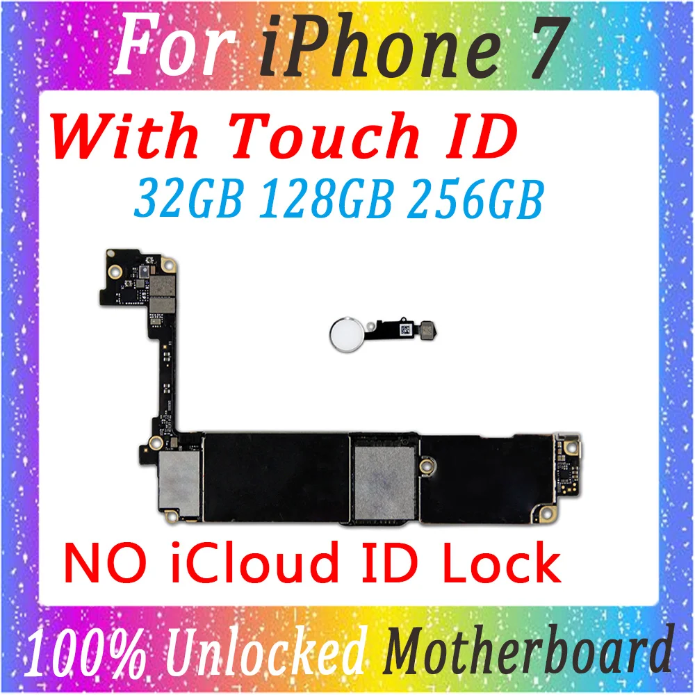 Оригинальная разблокированная материнская плата для iPhone 7 4 дюйма 32 Гб 128 ГБ 256 с