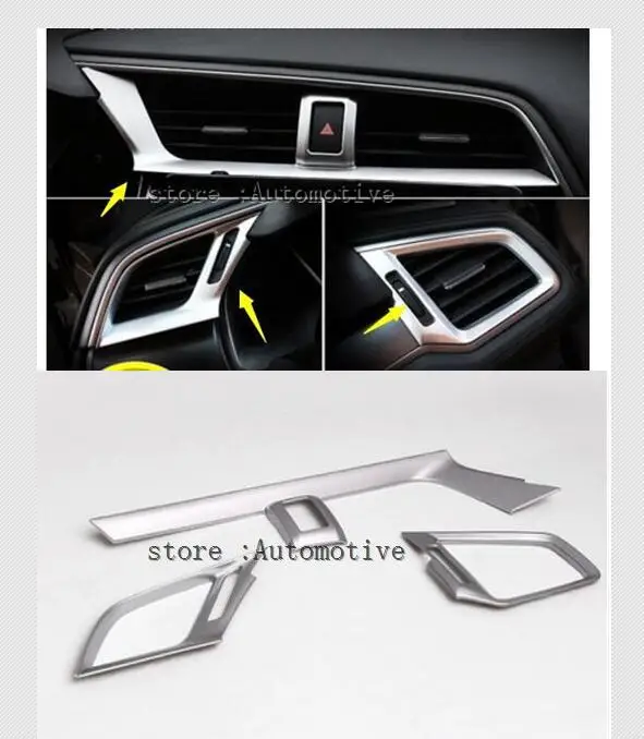 3 шт. аксессуары для Honda Civic 2016 2017 2018 передняя сторона кондиционера AC Outlet Vent