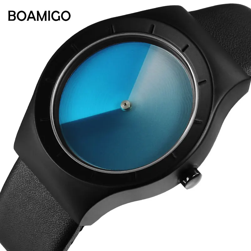 Модные мужские часы унисекс бренд BOAMIGO Мужские кварцевые Креативный дизайн