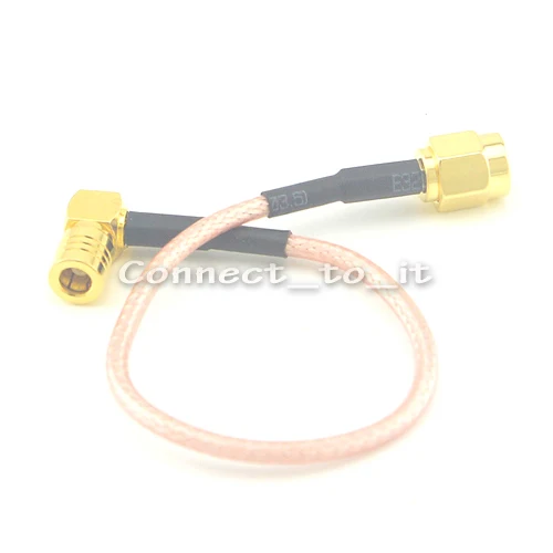 100 шт. удлинитель для кабеля с разъемом SMA папа на SMB мама RG316 15 см|male female connector|male sma