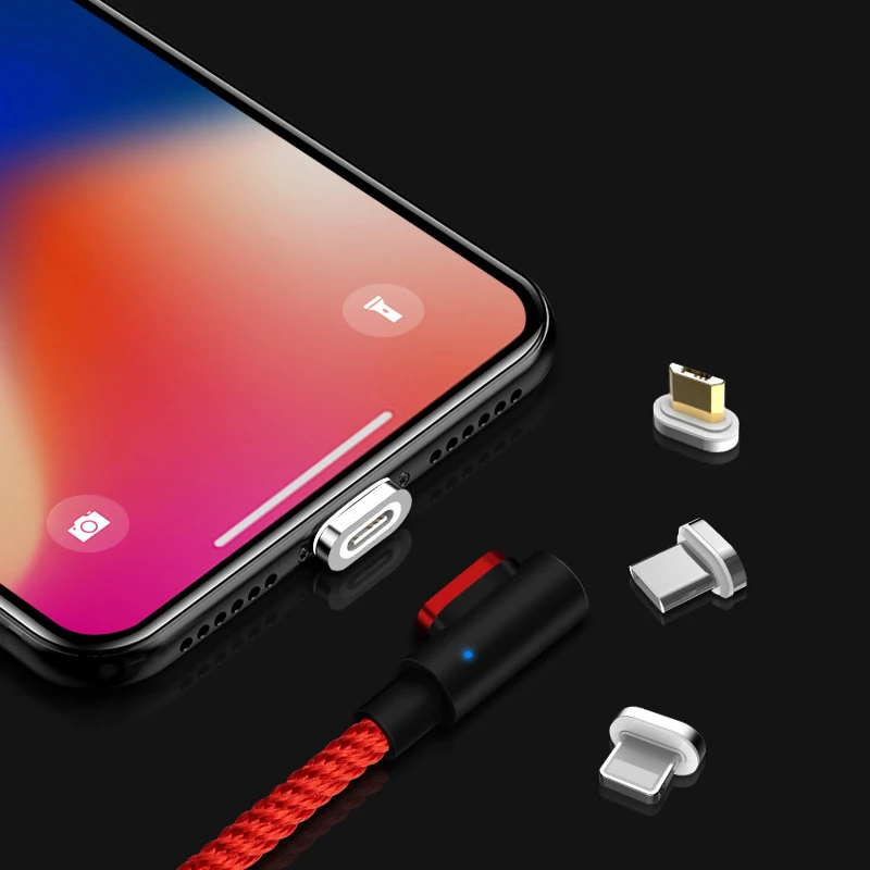 5А супер быстрая зарядка Магнитный USB кабель type C Micro usb кабель для зарядки данных быстрое зарядное устройство поддержка передачи данных 90 градусов