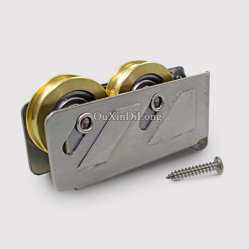 Ролики для дверей и окон из алюминиевого сплава 4 шт./лот тип 888 двойные латунные