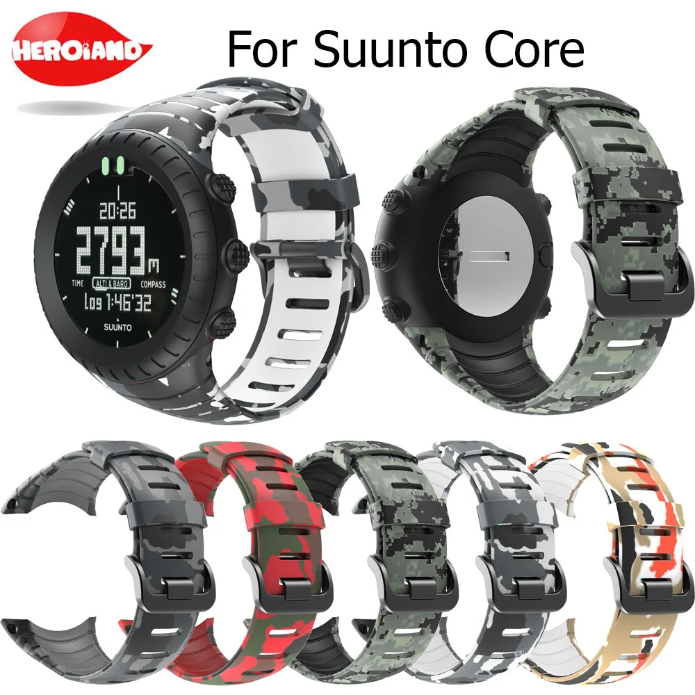 Ремешок силиконовый для Suunto Core сменный Браслет наручных часов аксессуары |