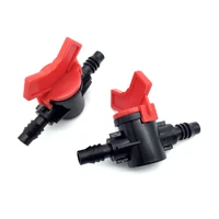 10 pcs convenient switch 811mm g38 hose valve coupling valve barbed slotted plastic valves for garden irrigation drip tape