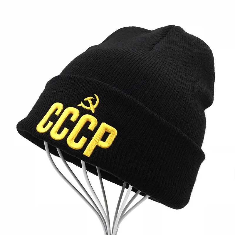 Шапка-бини в русском стиле CCCP шапки 3D стиль для мужчин и женщин Зимние очень