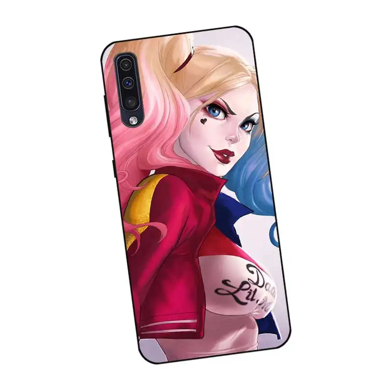 P080 &quot Харли Квинн &quotЧерный силиконовый чехол для samsung Galaxy A6 A7 A8 A9 A10 A30 A40 A50 A60 A70 A80