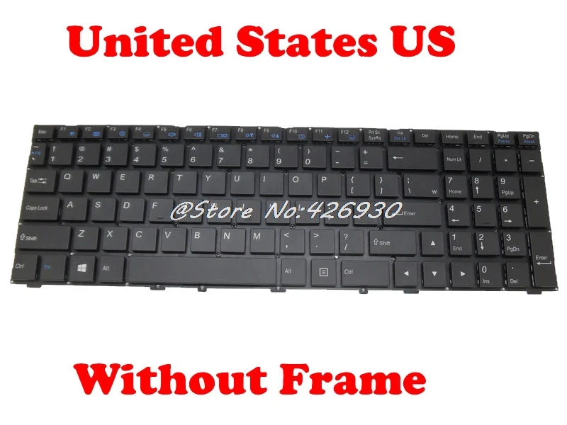 US клавиатура для CLEVO P650SG P650RE6 G P651SE P651RA P651RE3 P651SG P655SE P655RE6 P671RA P670SE P671RG P671SW P670RG|english