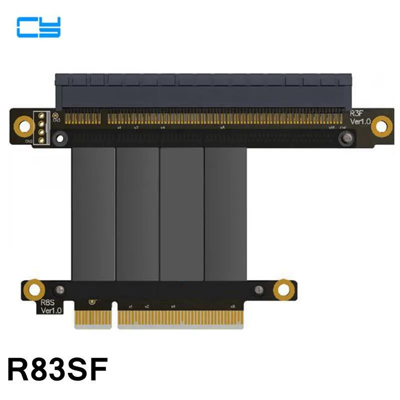 Riser Gen3.0 PCI E PCIe x8 к x16 видеокарта удлинитель ленточный кабель налокотник дизайн 64G/bps
