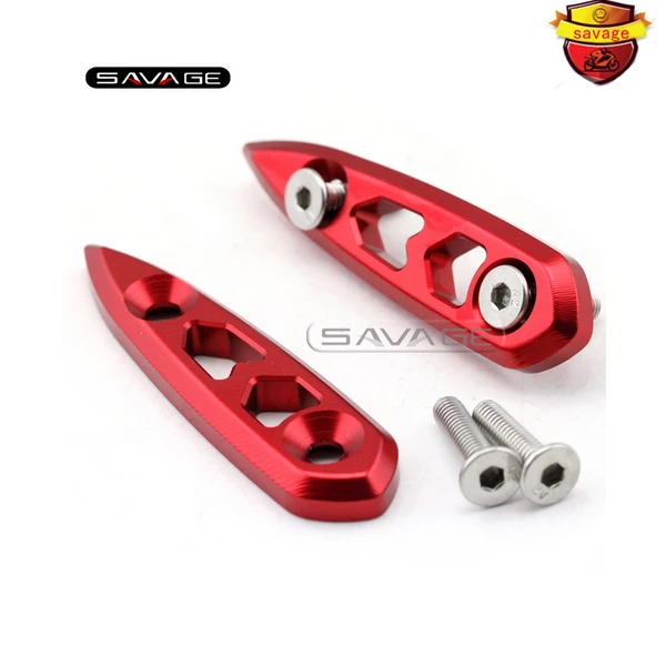 For YAMAHA YZF-R3 YZF-R25 YZF R25/R3 2014-2015 Motorcycle Accessories CNC Aluminum Rearview Mirrors Base Plates Red |