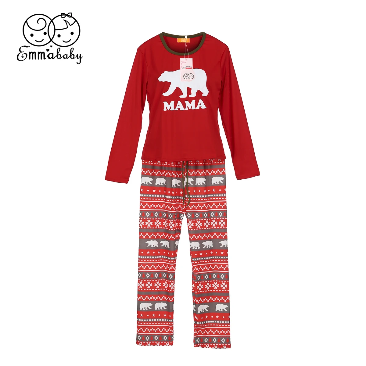 2018 Family Matching Christmas Pajamas Set Women Baby Kids Sleepwear Cartoon Nightwear Clothes | Мать и ребенок