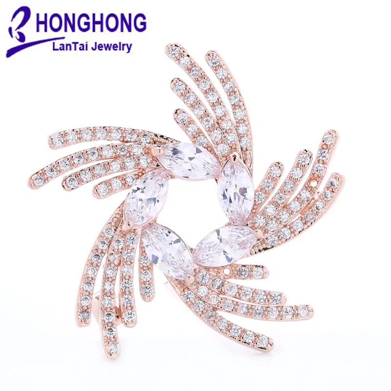 

HONGHONG Lady's brooches for party Lucky star zircon Brooch Brooch pins for women Fashion broches jewelry