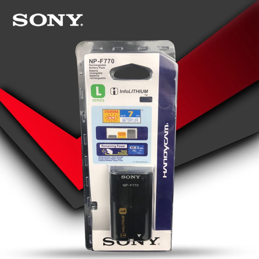 Комплект из 2 предметов sony NP-F770 Батарея NP F770 NPF770 F750 CCD-TRV58 TRV110K TRV26E Z1 V1J Z1P DCR-VX2100 FX1 HDR-FX7 HVRZ1U PM091