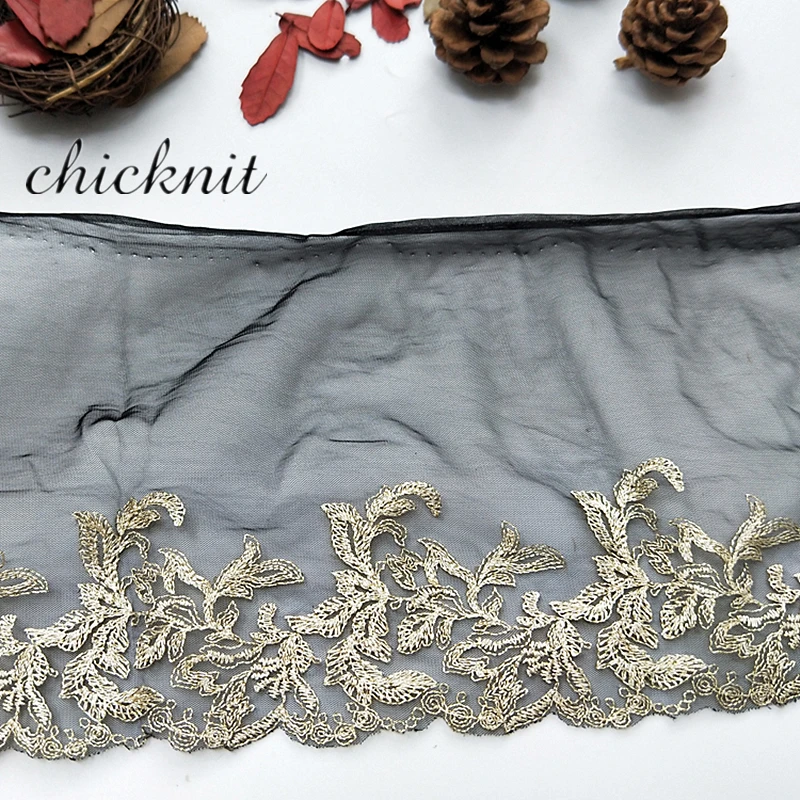 CHICKNIT ширина 140 мм новинка 2018 модная черная сетка для Кукольное свадебное платье с
