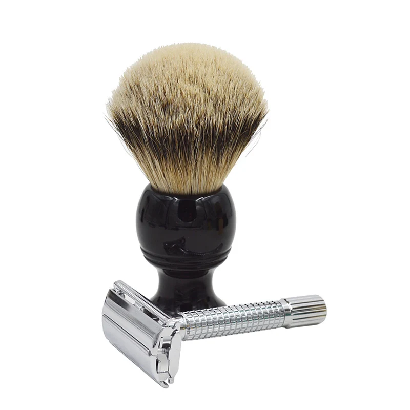 

ds cosmetic High Quality traditional shaving silvertip Badger Hair Shaving Brush For brush manufacturers