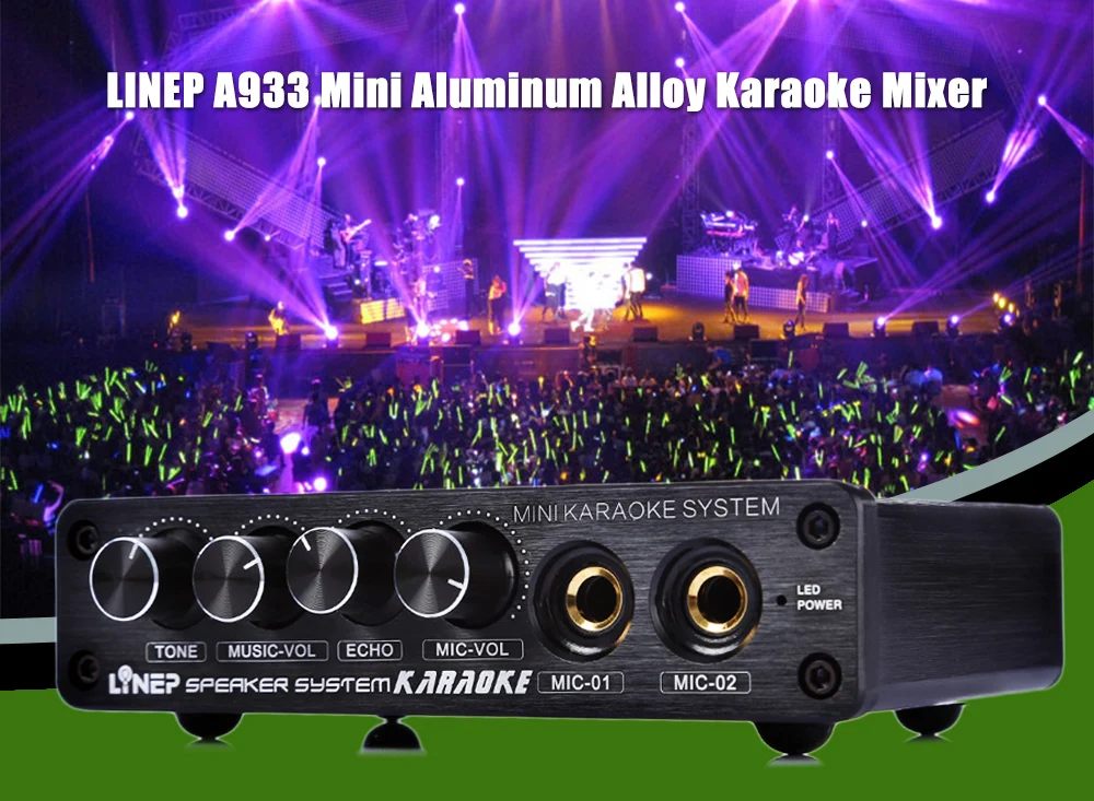 Мини Караоке Системы julyfox мини Sound Mixer Усилители домашние 12 В w/RCA в и из кабель для PC