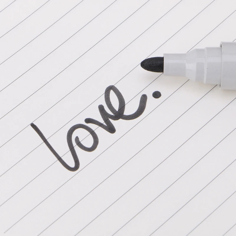 Стираемая черная чернильная маркерная ручка для белой доски быстрая сушка